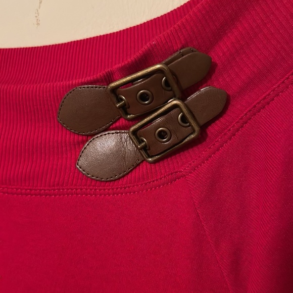 Ralph Lauren Red Long Sleeved Boat Neck Top Size 2X - Picture 3 of 5